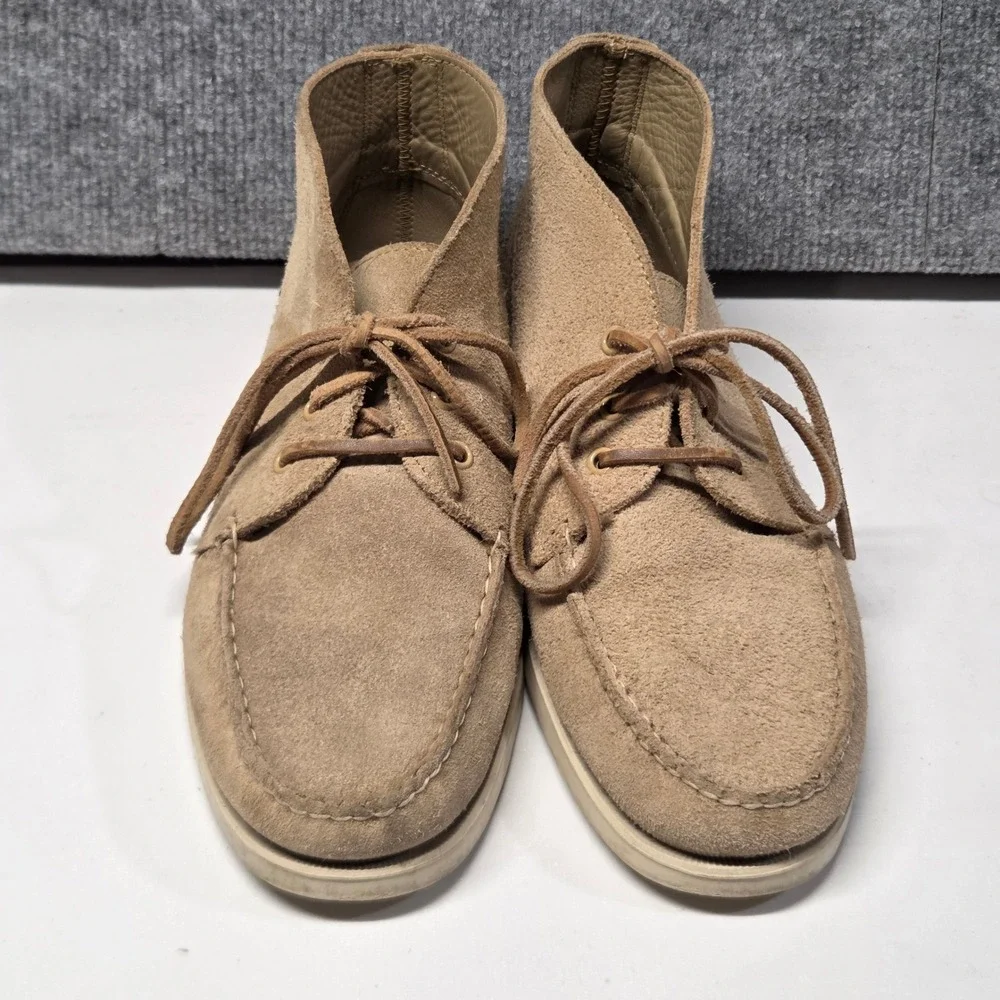Todd Snyder x Sebago Docksides Mens 10.5M Tan Suede Chukka Moc Toe Boat Shoes